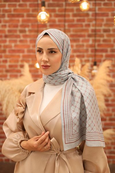 Silk Home Olinda Shawl 49005-06 - Blue Dusty Rose