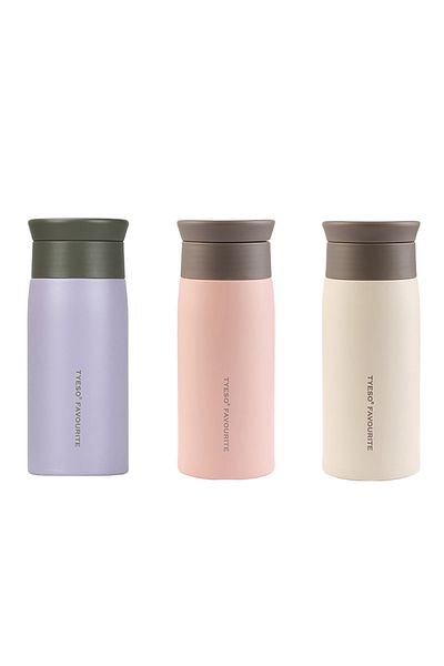 Tyeso Grace 350ml Beverage Thermos - Vacuum and Leakproof Tea Brewing Set 3 Pieces
