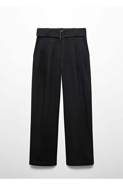 MANGO Woman Kemerli pensli pantolon