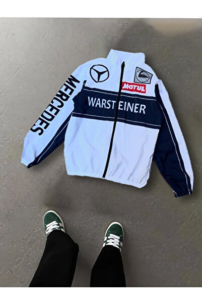 memetti m şekil Unisex Paraşüt Kumaş Oversize Dijital Baskılı Siyah Rüzgarlık...