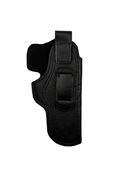 Aresoutdoors Sarsılmaz SAR9 Mete İçin Uyumlu Çorap Tipi Deri İç Kılıf Metal Maşalı Siyah