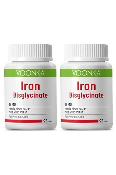 Voonka 92 Capsules Iron Bisglycinate - 2 Pieces