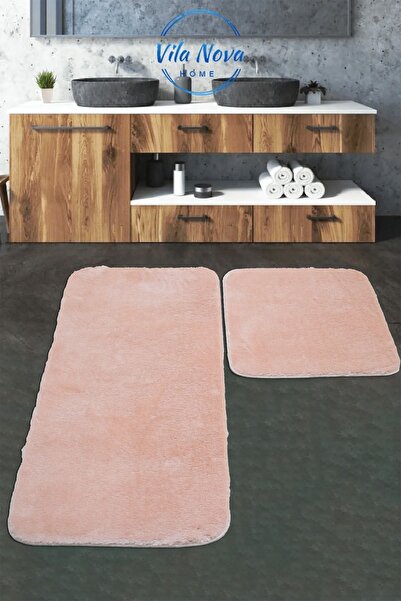 Vila Nova (75X120-75X50) Set de 2 bucăți de pluș pudră moale, lavabil, covor ...