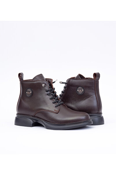 Bulls & Gulls Kadın Hakiki Deri Kışlık Lastik Bağcıklı Bilek Üstü Bot