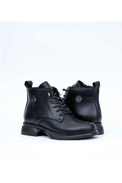 Bulls & Gulls Kadın Hakiki Deri Kışlık Lastik Bağcıklı Bilek Üstü Bot