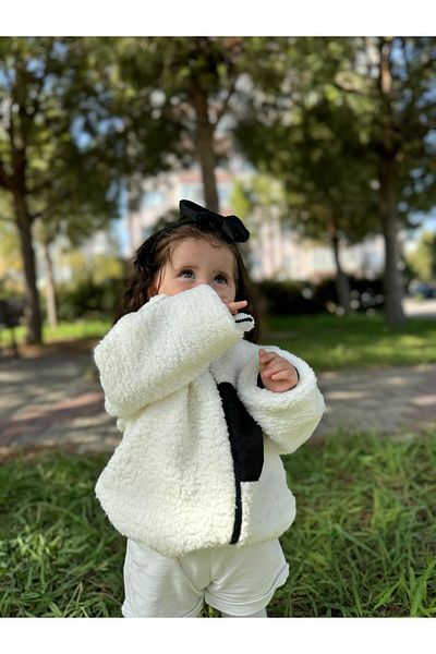 Minizade Palton de iarnă unisex Wellsoft Plush - Cardigan cu fermoar pentru bebeluși și copii