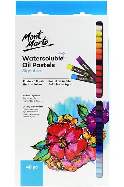 Mont Marte Pastel in Water 48 Pieces Oil Soluble Signature