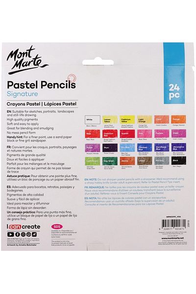 Mont Marte MM Pastel 24 Pieces Pen Signature Set