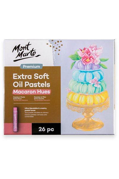 Mont Marte Premium MM Pastel Macaron Tones - Extra Soft, 26 Pieces