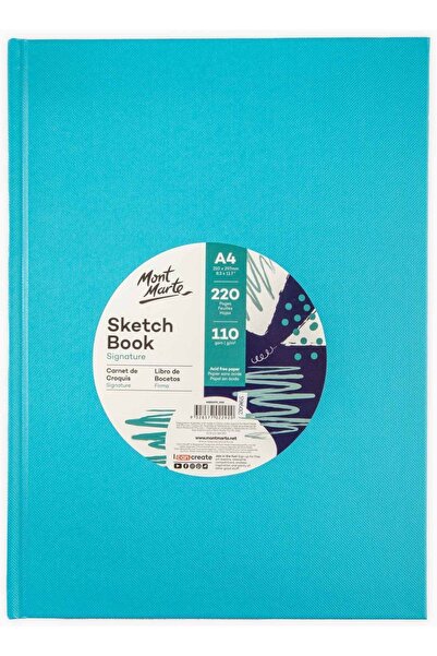 Mont Marte MM Eskiz Defteri A4 Sert Kapak Signature 220 Sayfa 110gr