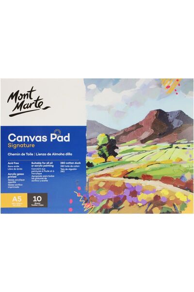 Mont Marte MM Tuval Bloknotu 10 Yaprak A5