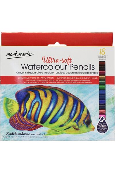 Mont Marte MM Ultra Yumuşak Suluboya Kalemleri 18'li Signature