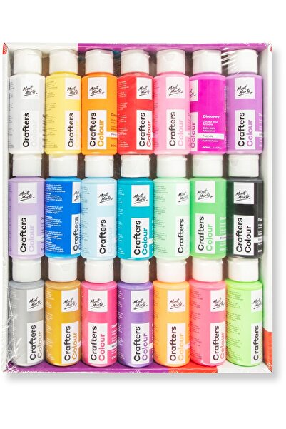 Mont Marte MM El Sanatları Renkli Boya Seti 21'li x 60ml