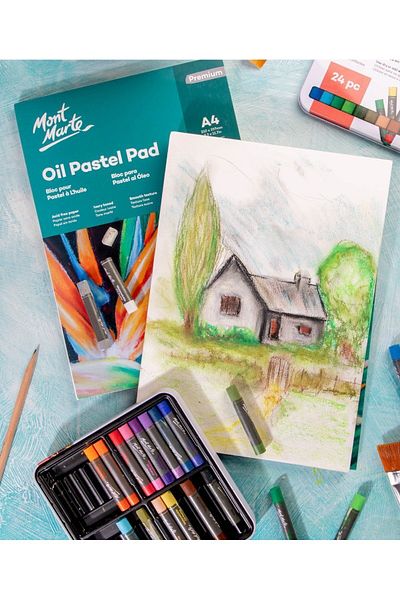 Mont Marte Premium MM Oil Pastel Pad - 200gr, A4, 20 Sheets