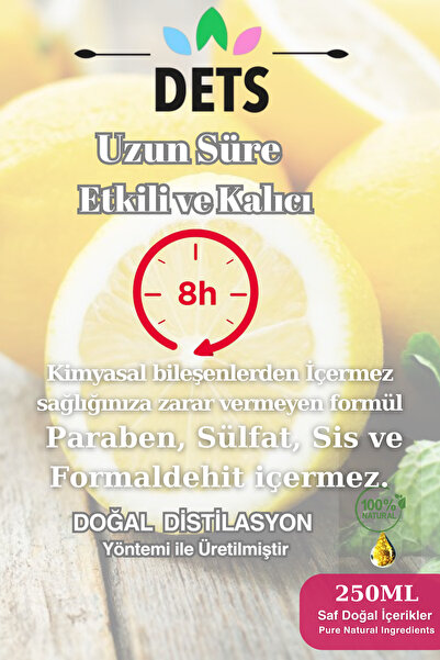 Dets Limon Oda ve Çamaşır Spreyi 250ml Doğal Limon oda Spreyi