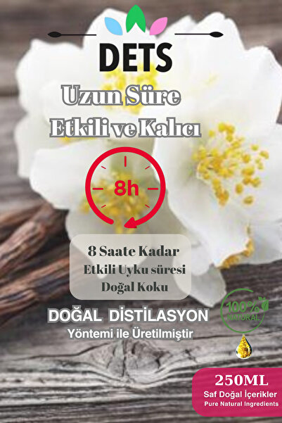 Dets Doğal Vanilya Oda ve Çamaşır Spreyi 250ml - Kalıcı Tatlı Koku ve Ferahlık Veren Oda Spray