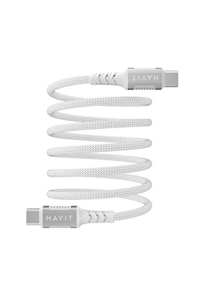 Havit CB6297 Type-C to Type-C Uyumlu Manyetik Şarj Kablosu PD60W