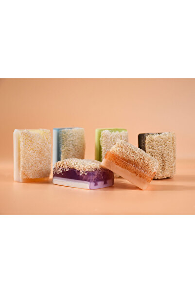 Kale Naturel صابون مصنوع يدويًا من ألياف اليقطين الطبيعي مع مستخلص الصبار