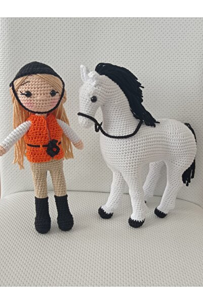 YUSUF TOKTAS TOYS CITY Toyscity Lisa ve Atı Amigurumi Örgü Oyuncak