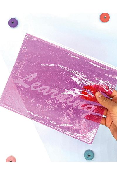 Kağıt Gemi Dükkan Pink Glitter File