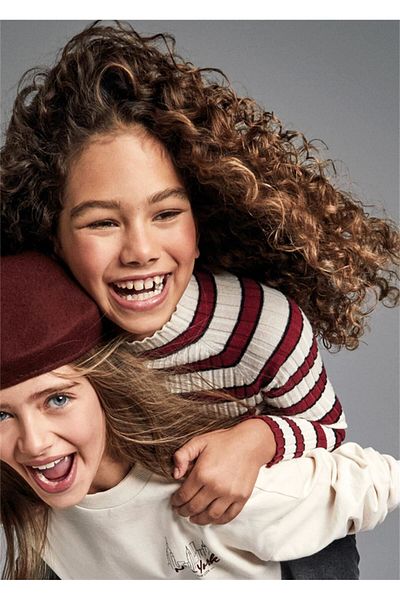 MAYORAL Turtleneck Striped Girl's Sweater - 7001