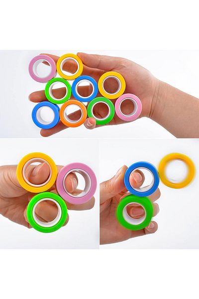 Reflect Your Style 18 Imported Models - Fidget Cube Ring & Magnetic Hand Motion Toy