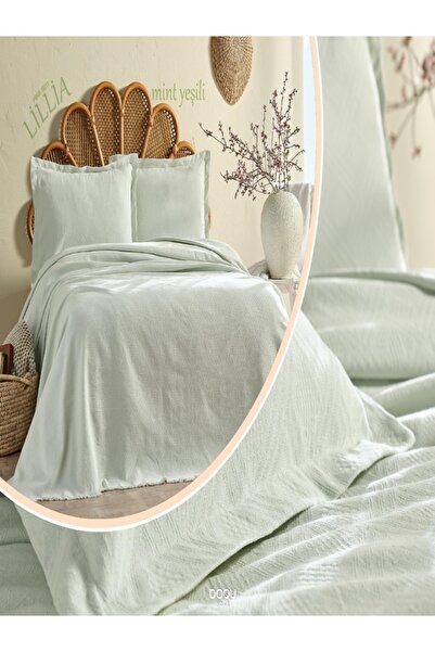 Doqu Home Lillia Pike Seti Lillia Tek Kişilik - Mint Yeşili
