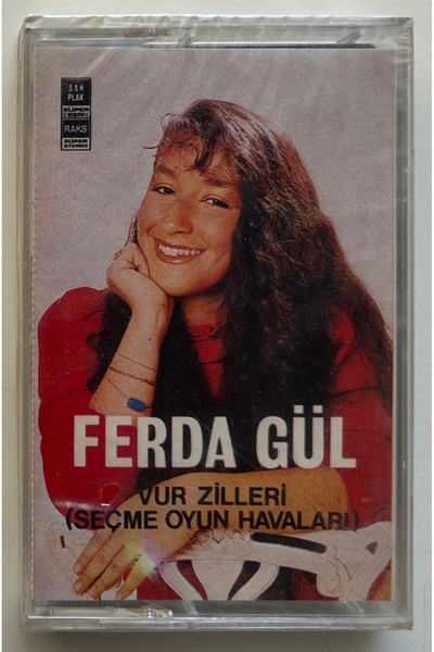 Plakevi İzmir Ferda Gül Vur Zilleri (Seçme Oyun Havaları) Kaset (Jelatininde Orjnal Dönem Kağıt Baskı Kaset)