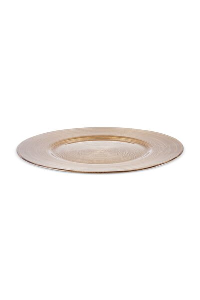 Karaca Home Premium Round Plate Gold 33 cm