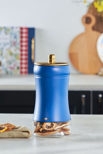 Karaca Blue Berry Vacuum Glass Jar/Storage Container M