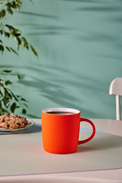 Karaca Orange Soft Touch Mug - 350 ml