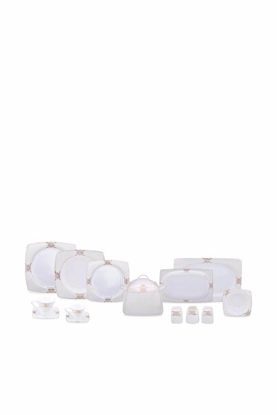 Karaca Fine Pearl Ece 86 Parça İnci Yemek Takımı