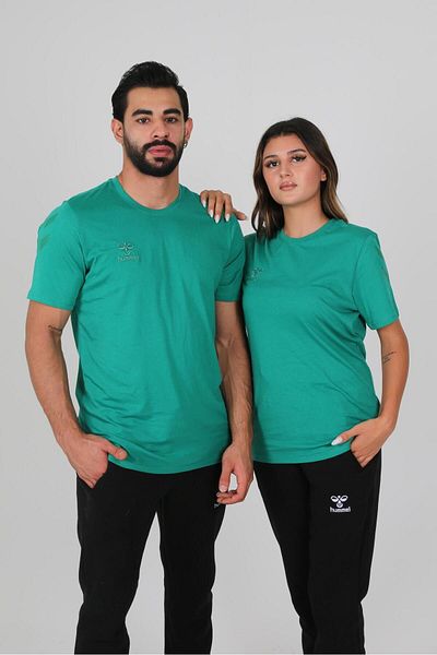 hummel Πράσινο βαμβακερό μπλουζάκι Armin Training