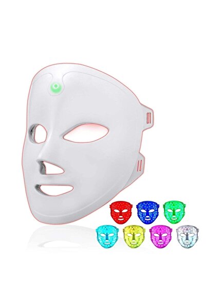 FOSILAVM Dokunmatik Sürümü Led Maskesi 7 Renk Led Işık Terapisi Cilt Gençleşt...