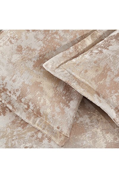 Solinas Collection Elegante Viviana Krem-Gold Çift Kişilik Çeyizlik Yatak Örtüsü