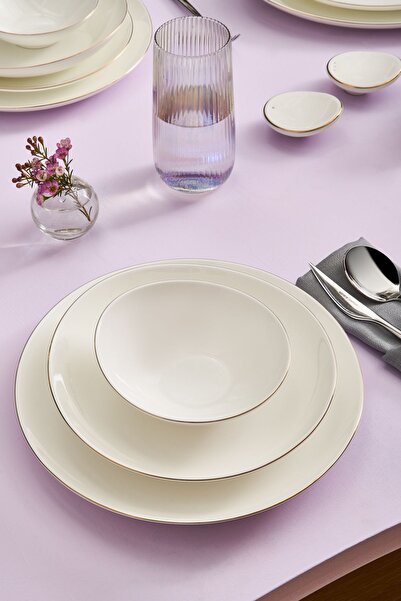 Karaca Fine Pearl Extra Wave 62 Parça 12 Kişilik Yemek Takımı