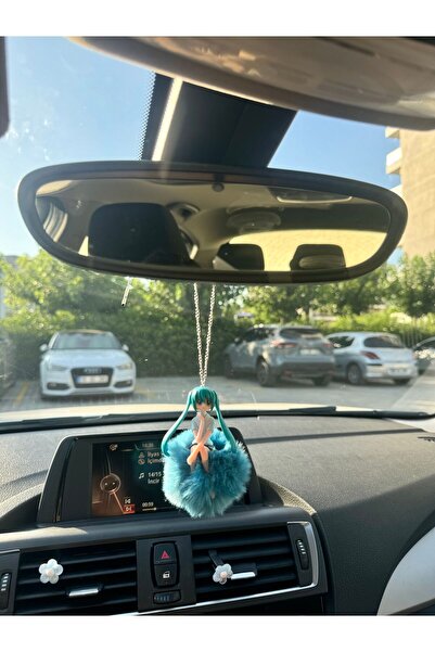OTOMOGARAJ Otomobil dikiz süsü anime bebek dikiz süsü turkuaz ponpon ve anime...