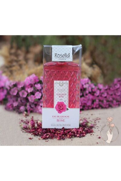 ROSELLA Gül Kolonyası Cam Şişe 200 ml Eau De Cologne