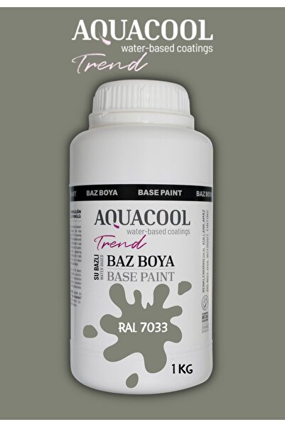 Aquacool Trend Akrilik Hobi Boya 1 Kg Su Bazlı Hibrit Dönüşüm Boyası Ral 7033...