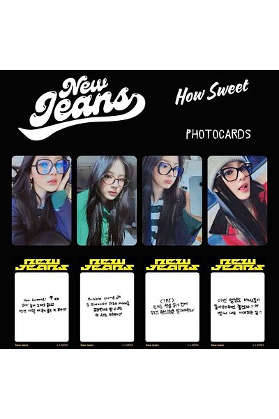 Kpop Dünyasi MINJI - ''How Sweet'' Green Jean Photocards Set
