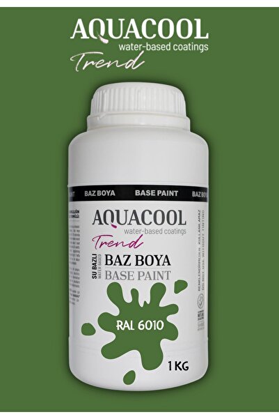 Aquacool Trend Akrilik Hobi Boya 1 Kg Su Bazlı Hibrit Dönüşüm Boyası Ral 6010...
