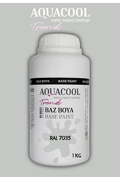 Aquacool Trend Akrilik Hobi Boya 1 Kg Su Bazlı Hibrit Dönüşüm Boyası Ral 7035...