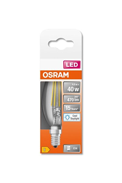 Osram Led Flament 4w 6500k 470lm E14 Duy Beyaz Işık Ampul