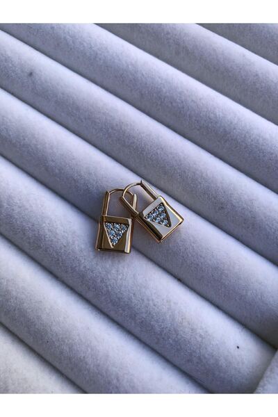 stainless steell Mia Takı Çelik Aşk Kilidi Küpe