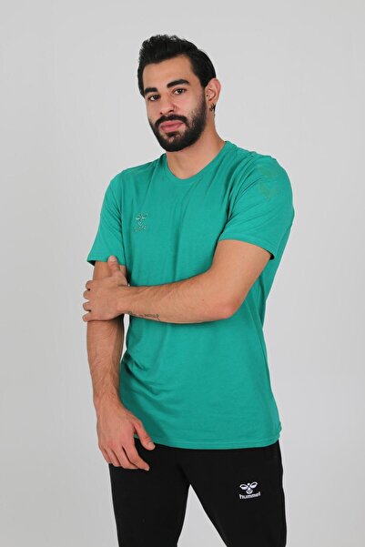 hummel Green Cotton Armin Training T-Shirt