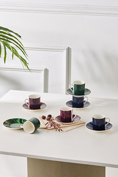 Karaca Beryl Coffee Cup for 6 Persons 80 ml