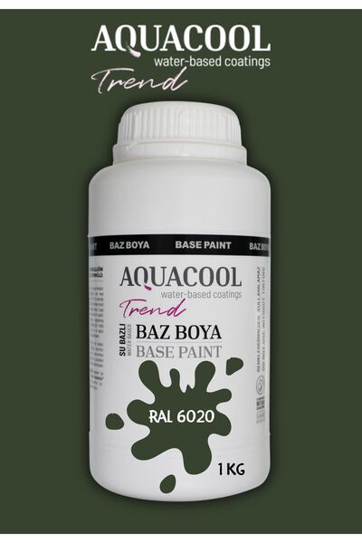 Aquacool Trend Akrilik Hobi Boya 1 Kg Su Bazlı Hibrit Dönüşüm Boyası Ral 6020...