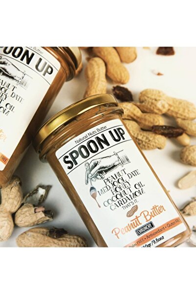 SPOONUP Hurma Parçacıklı Ballı Fıstık Ezmesi Bıg Sıze 485g (GLUTENSİZ,KATKISIZ,ŞEKERSİZ)