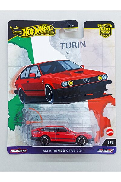 HOT WHEELS Premium Alfa Romeo GTV6 3.0 ( World Tour 2024 ) Model Araba