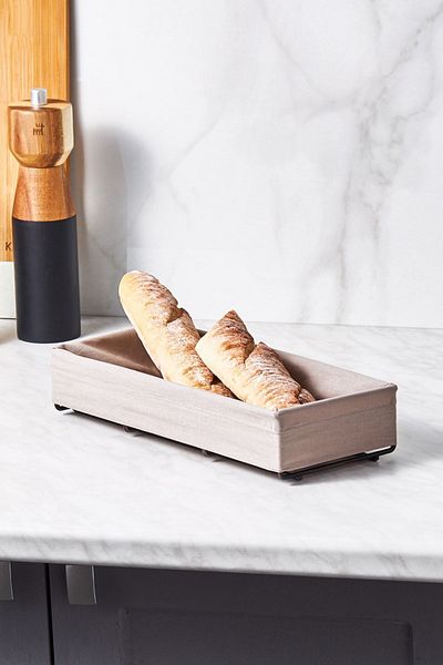 Karaca Fable Gray Bread Basket Small